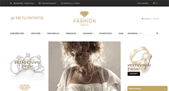 Desktop Screenshot of fashiongold.lt