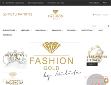 Tablet Screenshot of fashiongold.lt